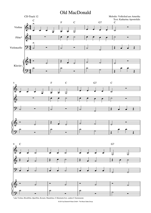 Download Traditional Buntes Liederwunderland Sheet Music and learn how to play Chamber Group PDF digital score in minutes