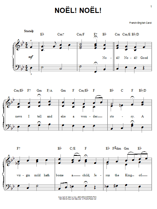 Download French-English Carol Noel! Noel! Sheet Music and learn how to play Ukulele PDF digital score in minutes