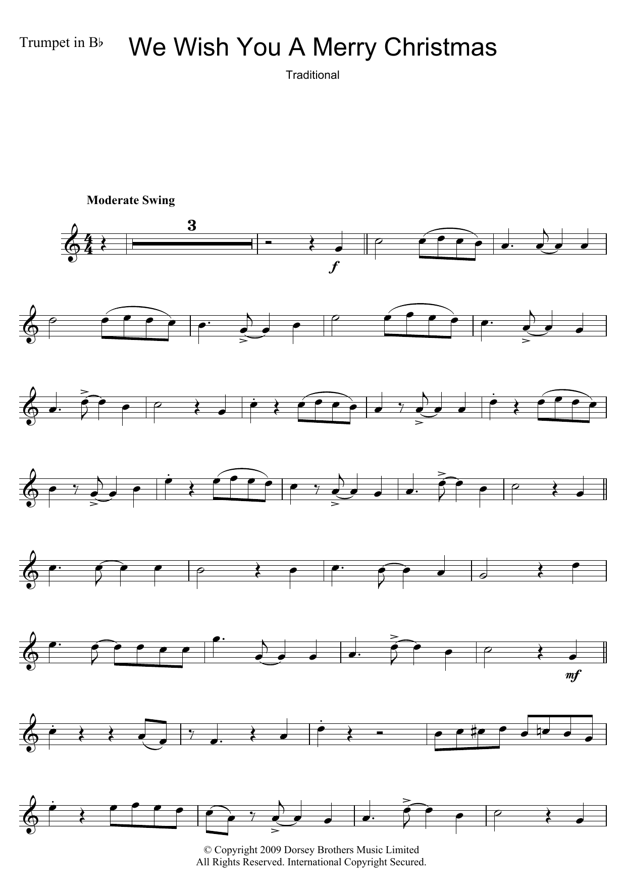 Download Traditional Carol We Wish You A Merry Christmas Sheet Music and learn how to play Piano Chords/Lyrics PDF digital score in minutes