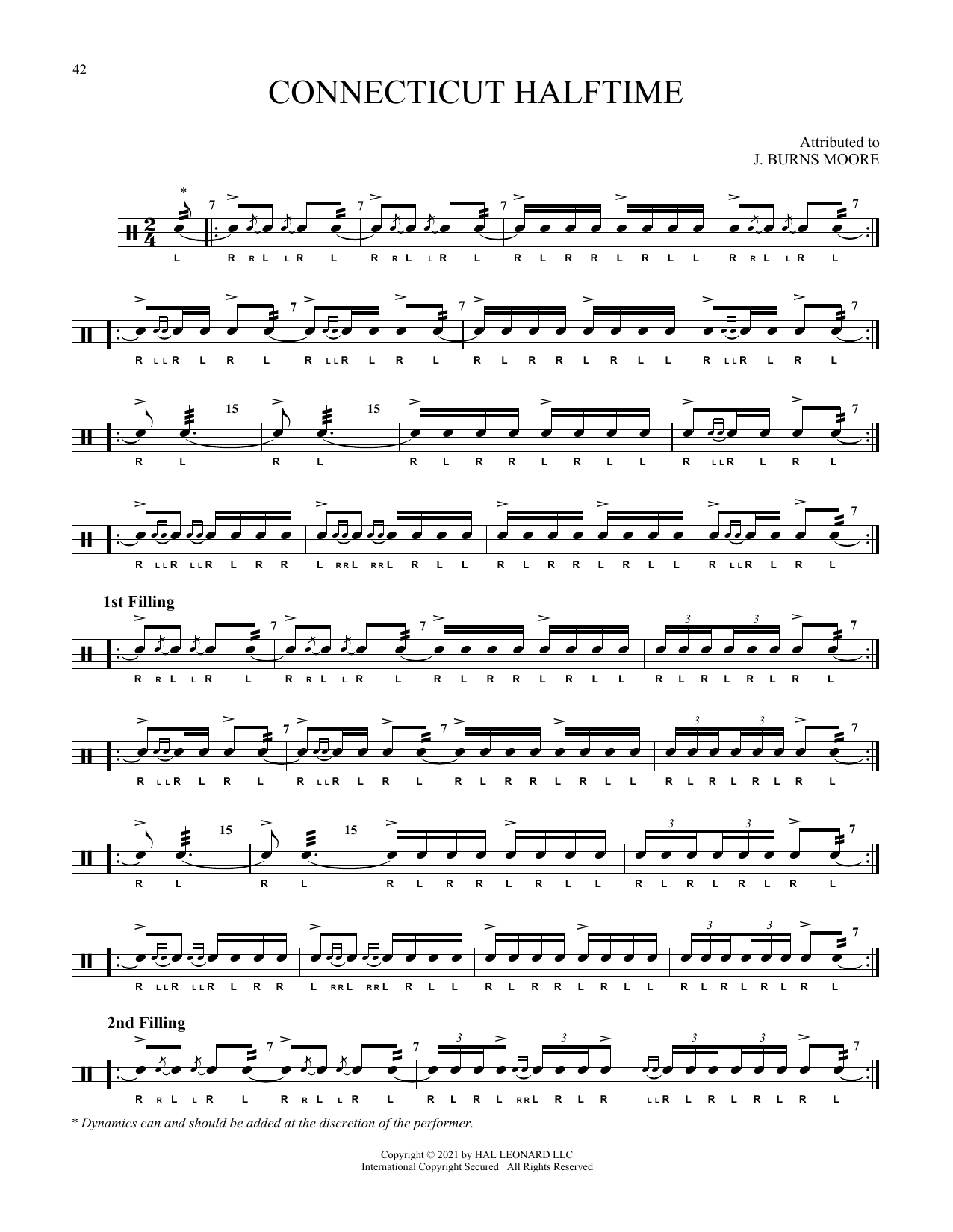 Download Traditional Connecticut Halftime Sheet Music and learn how to play Snare Drum Solo PDF digital score in minutes