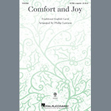 Download or print Traditional English Carol Comfort And Joy (arr. Philip Lawson) Sheet Music Printable PDF -page score for Winter / arranged SATBB Choir SKU: 1238233.