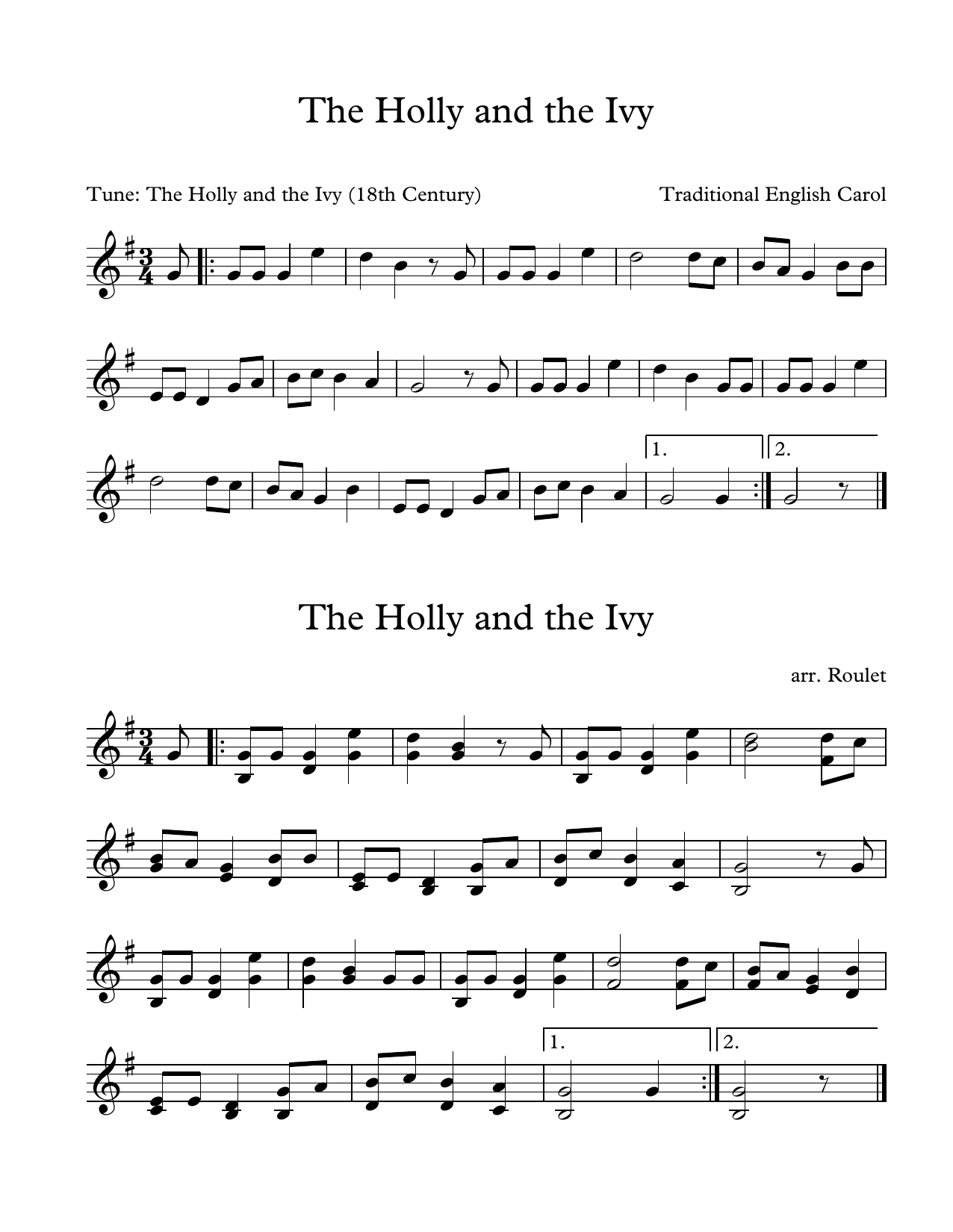 Download Traditional English Carol The Holly And The Ivy (arr. Patrick Roulet) Sheet Music and learn how to play Marimba Solo PDF digital score in minutes