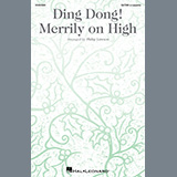 Download or print Traditional French Carol Ding Dong! Merrily On High (arr. Philip Lawson) Sheet Music Printable PDF -page score for Christmas / arranged SATBB Choir SKU: 1403832.