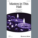 Download or print Traditional French Carol Masters In This Hall (arr. Mark Burrows) Sheet Music Printable PDF -page score for Christmas / arranged SATB Choir SKU: 430135.