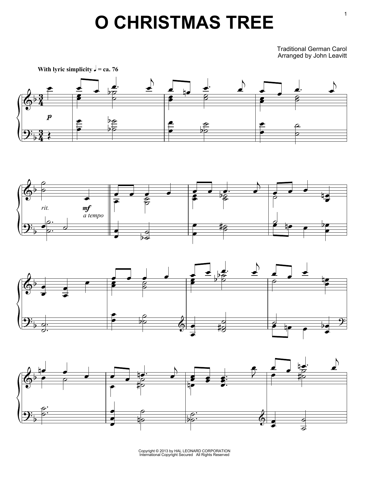 Download Christmas Carol O Christmas Tree Sheet Music and learn how to play CHDBDY PDF digital score in minutes