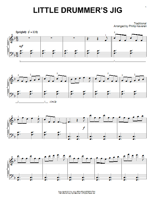 Download Phillip Keveren Little Drummer's Jig Sheet Music and learn how to play Piano PDF digital score in minutes