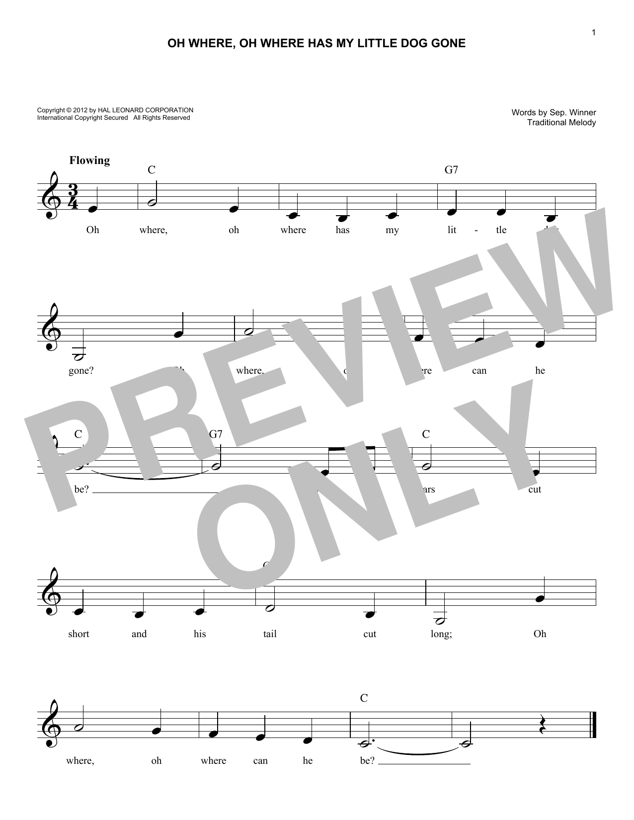 Download Traditional Oh Where, Oh Where Has My Little Dog Gone Sheet Music and learn how to play Ukulele PDF digital score in minutes