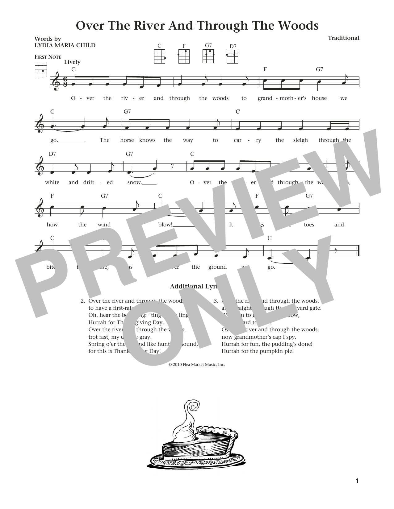 Download Traditional Over The River And Through The Woods Sheet Music and learn how to play Ukulele PDF digital score in minutes