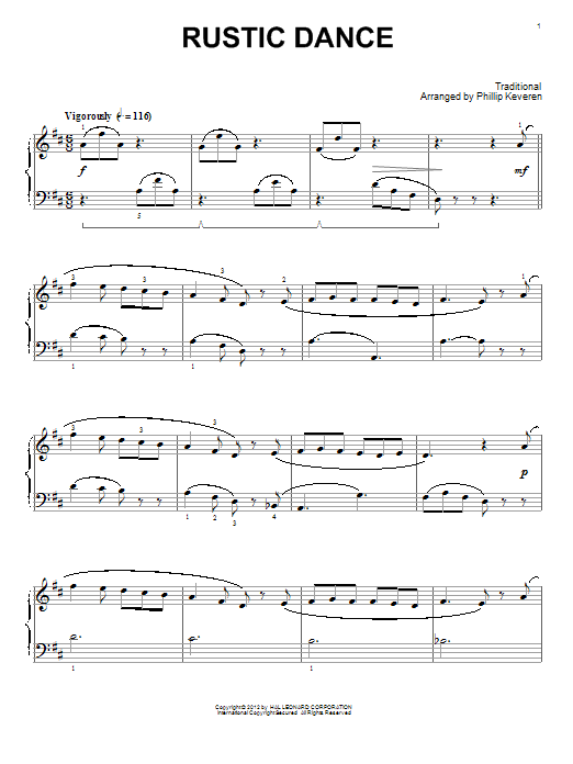 Download Phillip Keveren Rustic Dance Sheet Music and learn how to play Piano PDF digital score in minutes