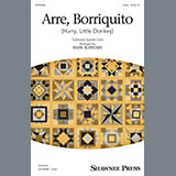 Download or print Traditional Spanish Carol Arre Borriquito (Hurry, Little Donkey) (arr. Mark Burrows) Sheet Music Printable PDF -page score for Christmas / arranged 2-Part Choir SKU: 426710.