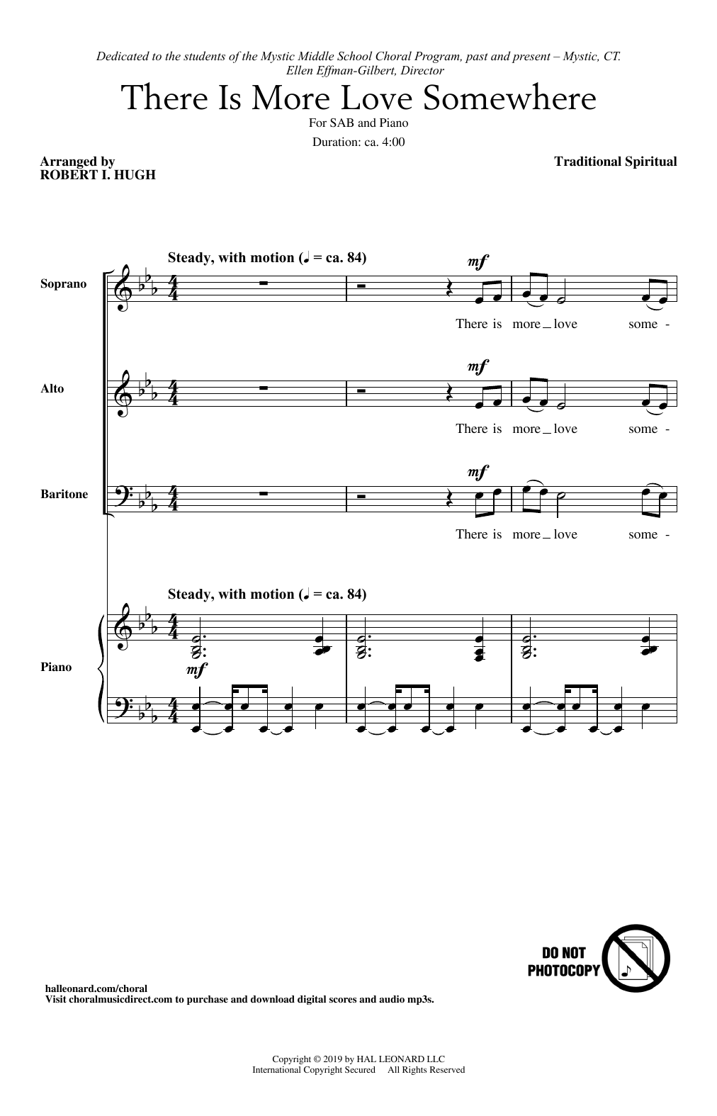 Download Traditional Spiritual There Is More Love Somewhere (arr. Robert I. Hugh) Sheet Music and learn how to play SAB Choir PDF digital score in minutes