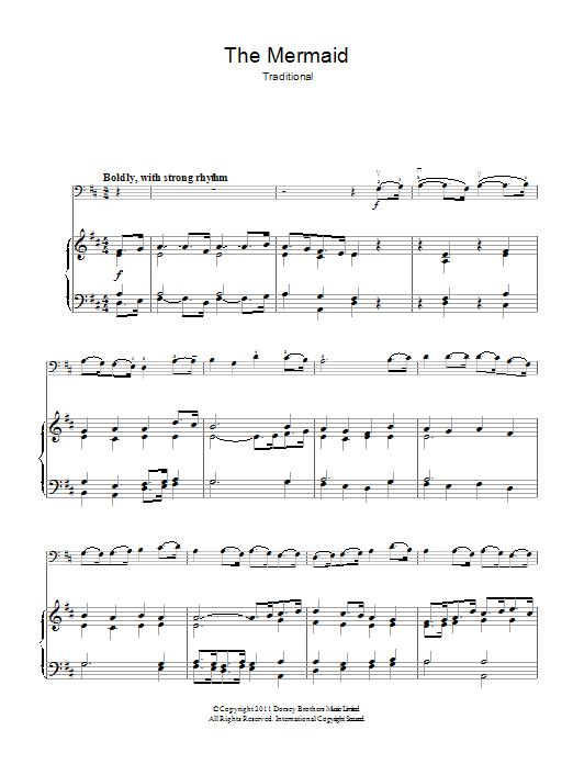 Download Traditional The Mermaid Sheet Music and learn how to play Violin PDF digital score in minutes