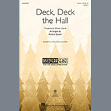 Download or print Traditional Welsh Carol Deck, Deck The Hall (arr. Audrey Snyder) Sheet Music Printable PDF -page score for Christmas / arranged 2-Part Choir SKU: 430650.