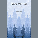 Download or print Traditional Welsh Carol Deck The Hall (arr. Philip Lawson) Sheet Music Printable PDF -page score for Christmas / arranged SATB Choir SKU: 437939.