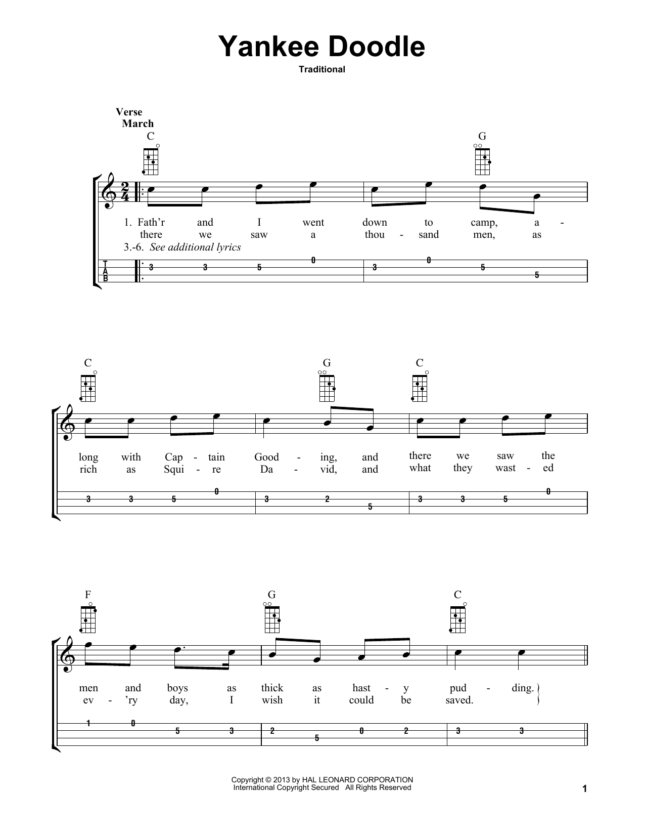 Download Traditional Yankee Doodle (arr. Bobby Westfall) Sheet Music and learn how to play Mandolin PDF digital score in minutes