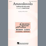 Download or print Traditional Zulu Dowry Song Amavolovolo (arr. Rudolf de Beer) Sheet Music Printable PDF -page score for A Cappella / arranged SATB Choir SKU: 478565.