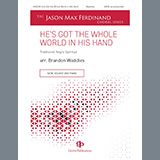Download or print Traditional Negro Spiritual He's Got The Whole World In His Hands (arr. Brandon Waddles) Sheet Music Printable PDF -page score for Spiritual / arranged SATB Choir SKU: 1255246.