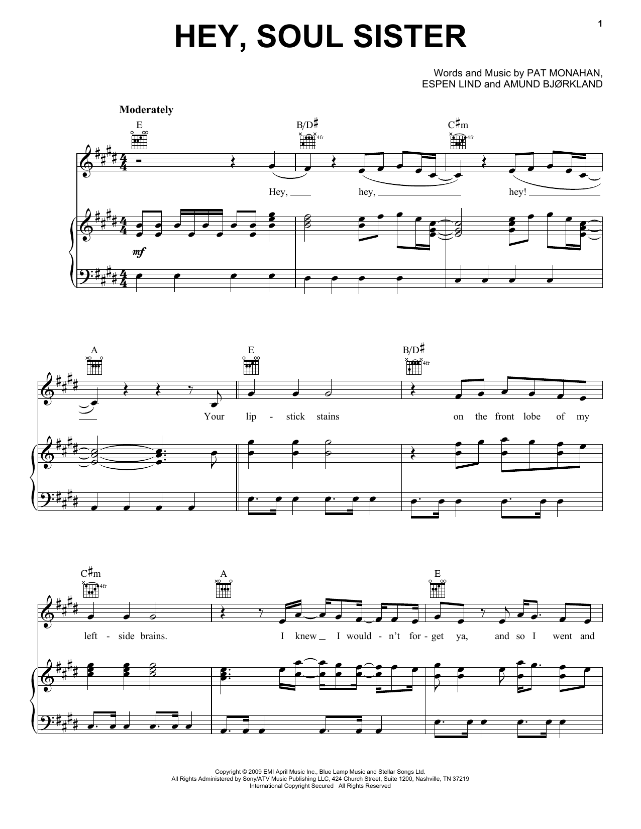 Download Train Hey, Soul Sister Sheet Music and learn how to play Ukulele PDF digital score in minutes
