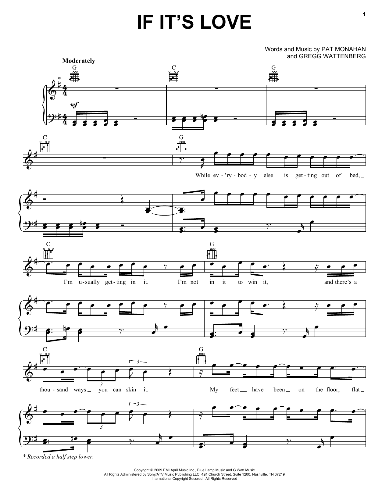 Download Train If It's Love Sheet Music and learn how to play Piano, Vocal & Guitar (Right-Hand Melody) PDF digital score in minutes