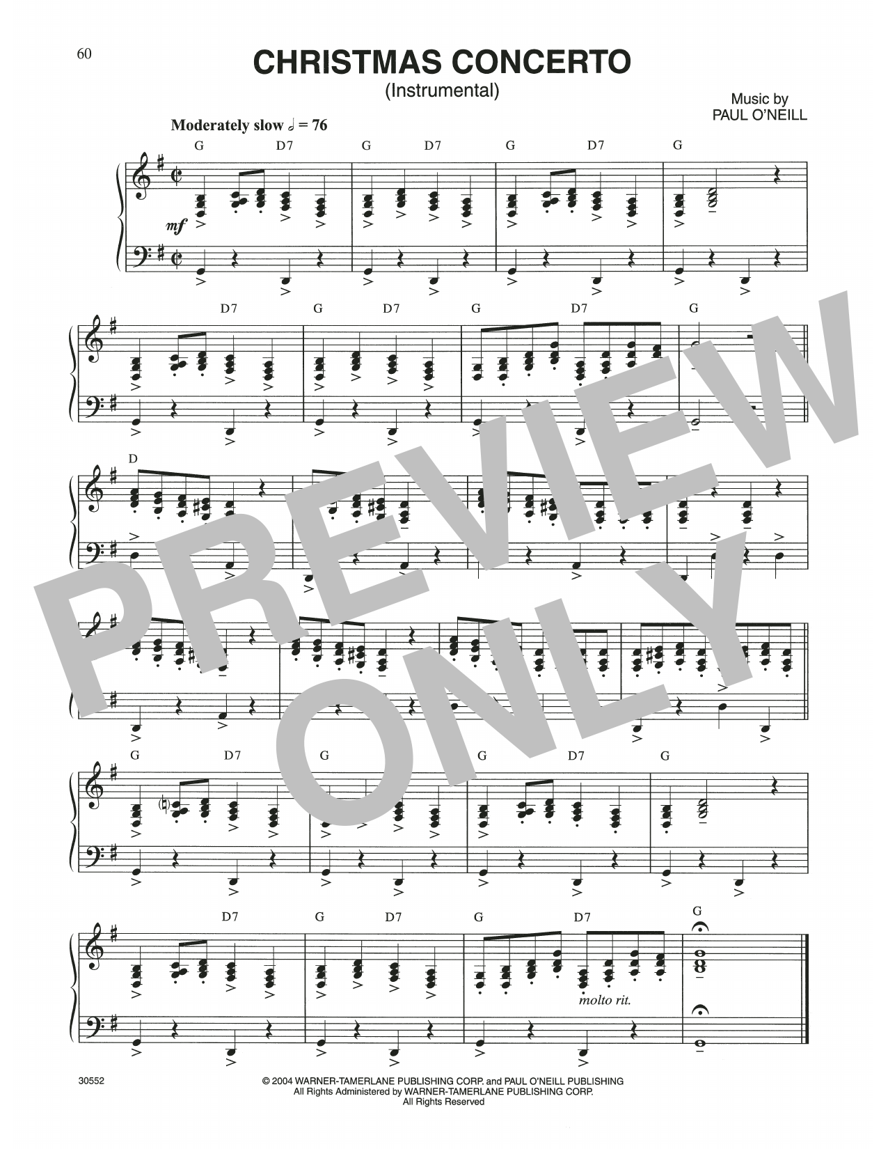Download Trans-Siberian Orchestra Christmas Concerto Sheet Music and learn how to play Piano Solo PDF digital score in minutes