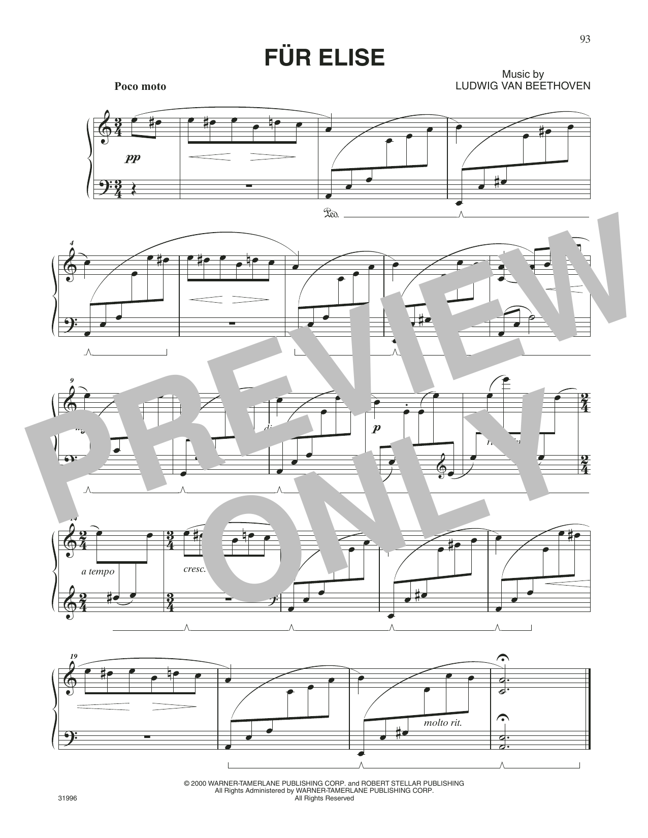 Download Trans-Siberian Orchestra Fur Elise Sheet Music and learn how to play Piano Solo PDF digital score in minutes