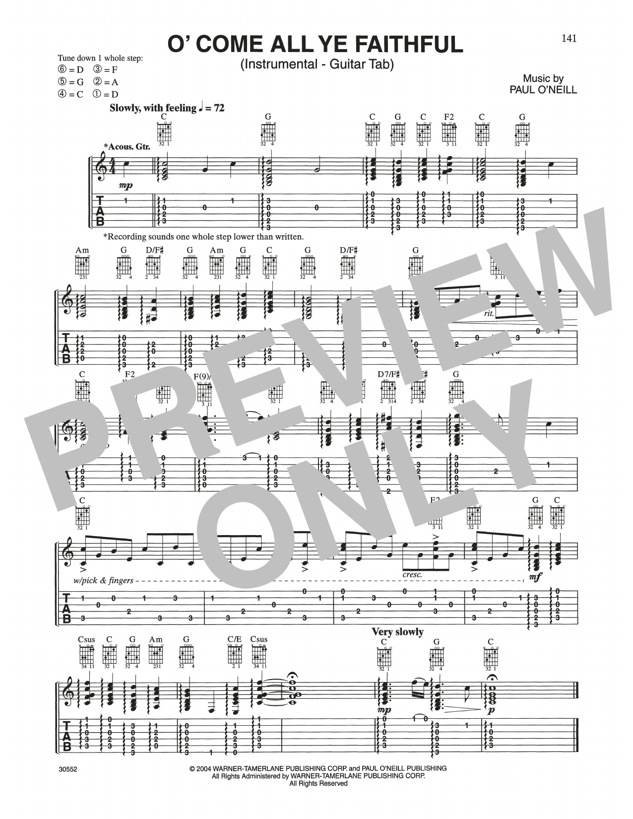 Download Trans-Siberian Orchestra O' Come All Ye Faithful Sheet Music and learn how to play Piano Solo PDF digital score in minutes