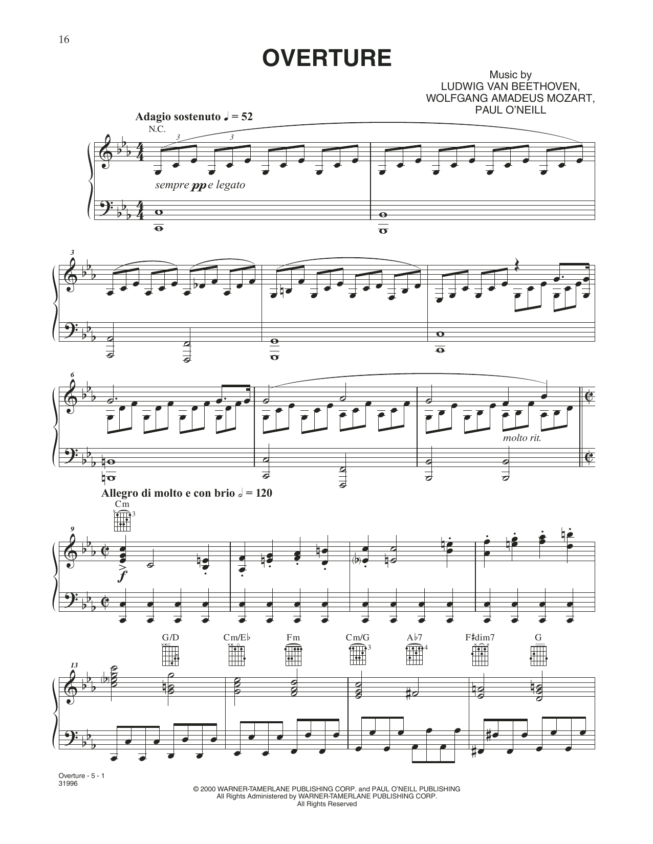 Download Trans-Siberian Orchestra Overture Sheet Music and learn how to play Piano Solo PDF digital score in minutes