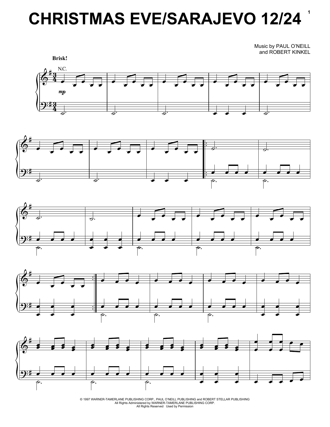 Download Trans-Siberian Orchestra Sheet Music and learn how to play Guitar Tab PDF score in minutes
