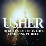 Download or print Usher DJ Got Us Fallin' In Love (feat. Pitbull) Sheet Music Printable PDF -page score for R & B / arranged Piano, Vocal & Guitar (Right-Hand Melody) SKU: 104785.
