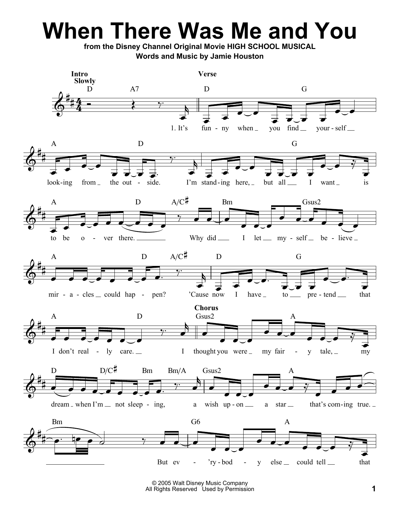 Download Vanessa Anne Hudgens When There Was Me And You Sheet Music and learn how to play Voice PDF digital score in minutes
