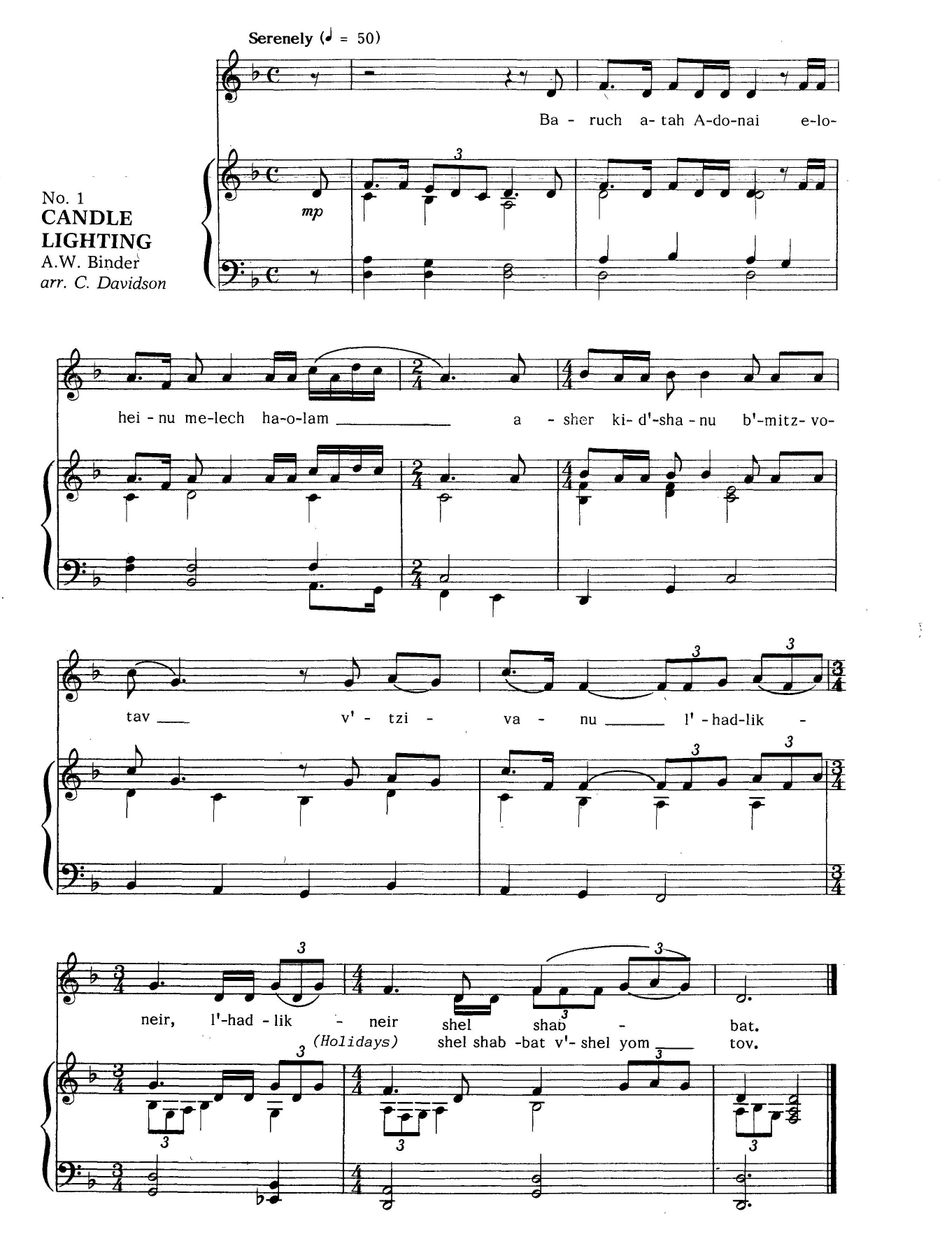 Download Various Gates Of Song (Music For Shabbat) Sheet Music and learn how to play Piano & Vocal PDF digital score in minutes