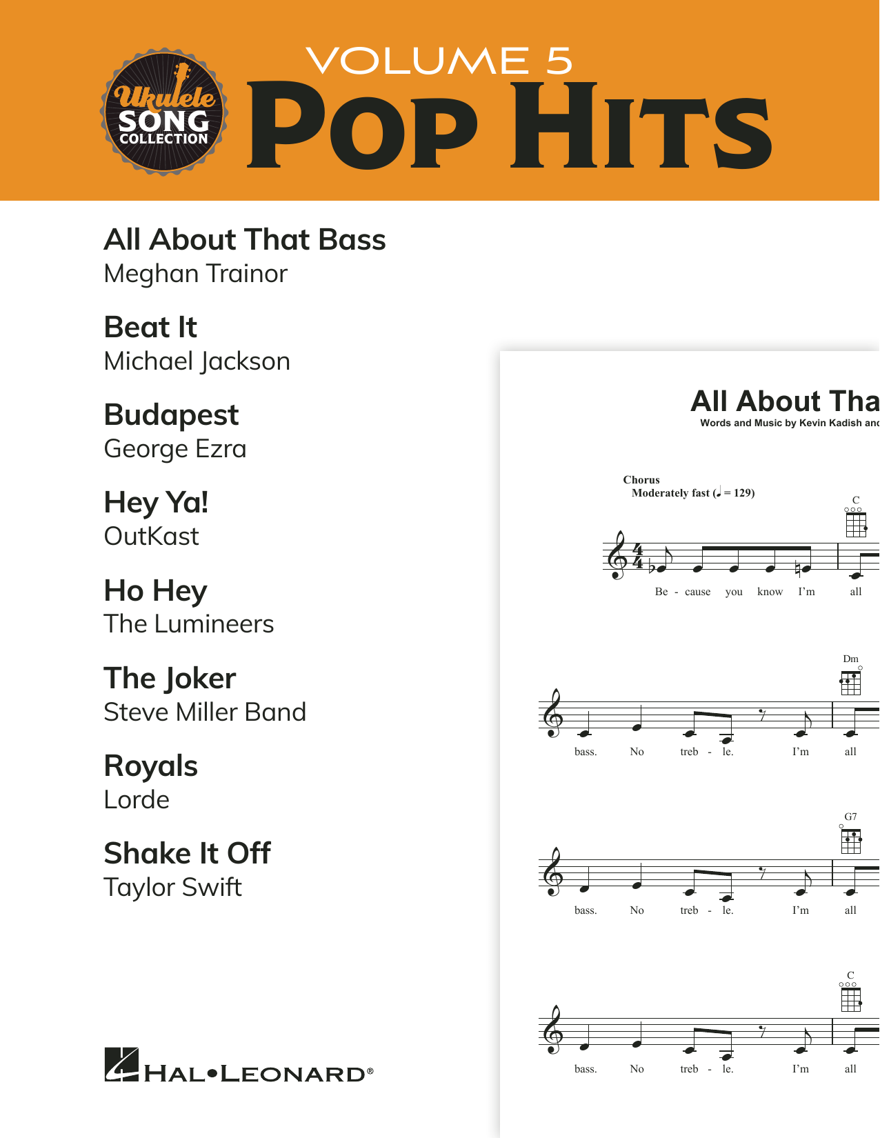 Download Various Ukulele Song Collection, Volume 5: Pop Hits Sheet Music and learn how to play Ukulele Collection PDF digital score in minutes