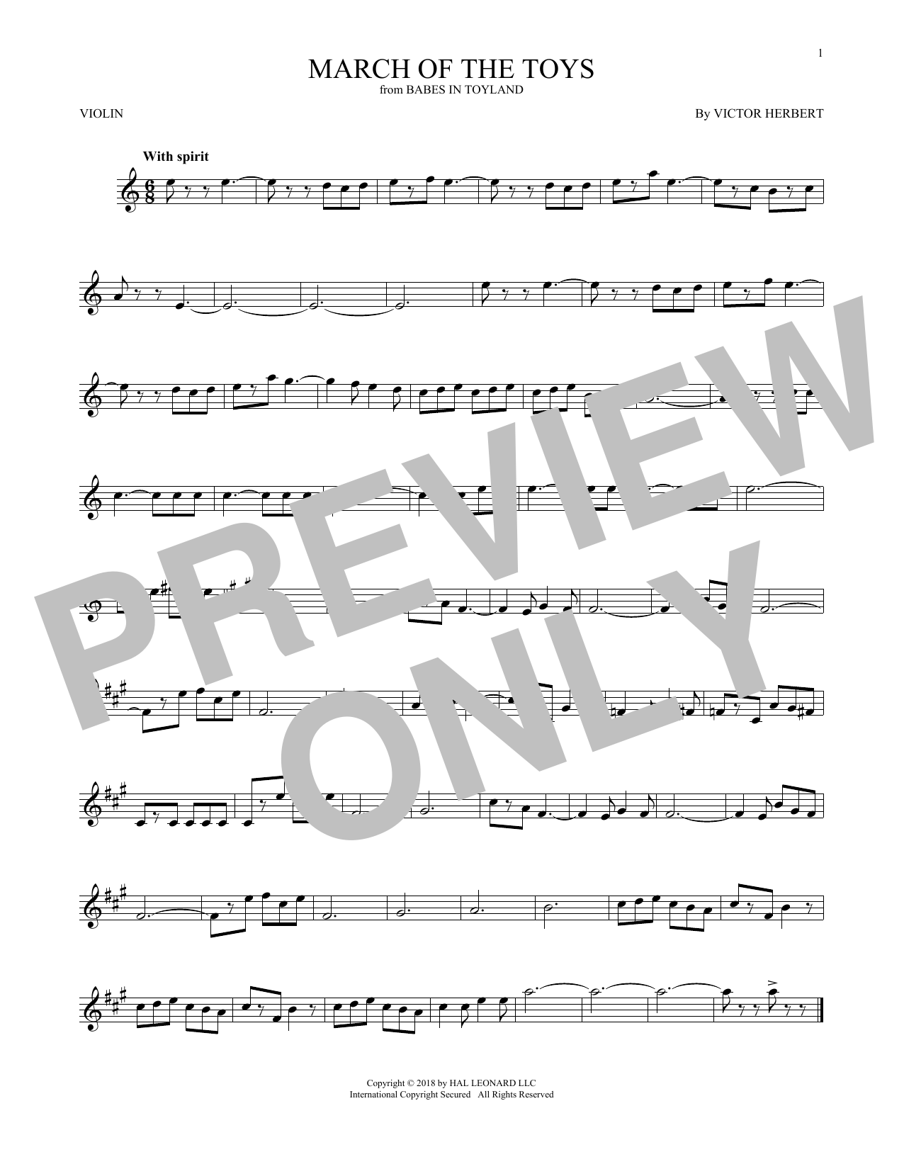 Download Victor Herbert March Of The Toys (from Babes In Toyland) Sheet Music and learn how to play Flute Solo PDF digital score in minutes