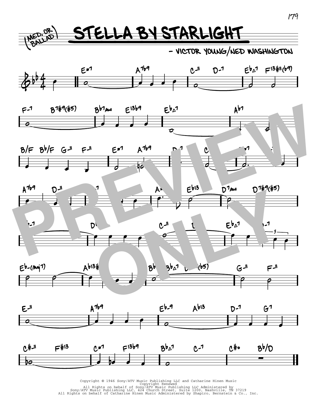 Download Victor Young Stella By Starlight (arr. David Hazeltine) Sheet Music and learn how to play Real Book – Enhanced Chords PDF digital score in minutes