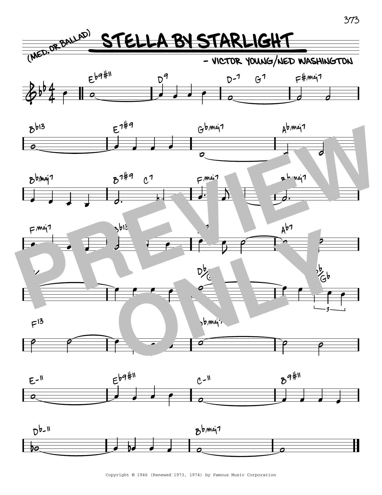 Download Victor Young Stella By Starlight [Reharmonized version] (arr. Jack Grassel) Sheet Music and learn how to play Real Book – Melody & Chords PDF digital score in minutes