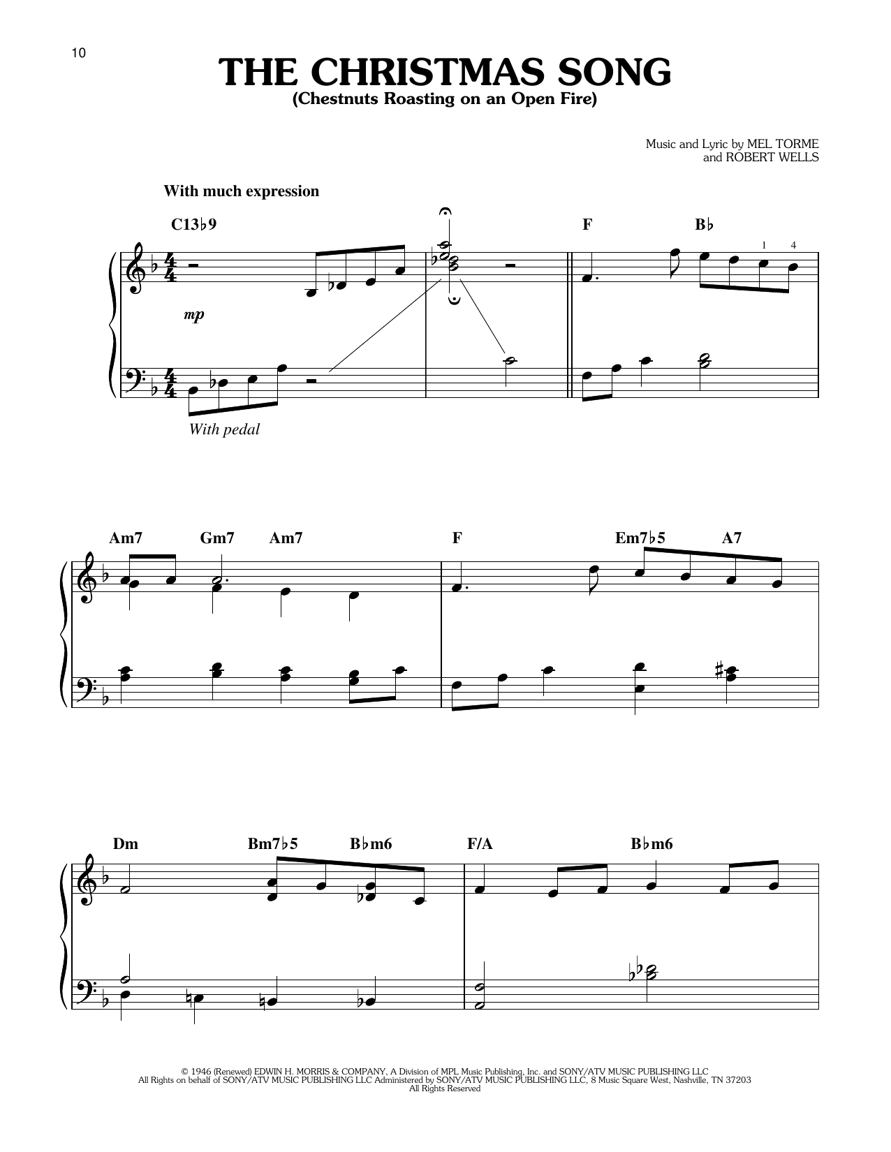 Download Vince Guaraldi The Christmas Song (Chestnuts Roasting On An Open Fire) (from A Charlie Brown Ch Sheet Music and learn how to play Easy Piano PDF digital score in minutes