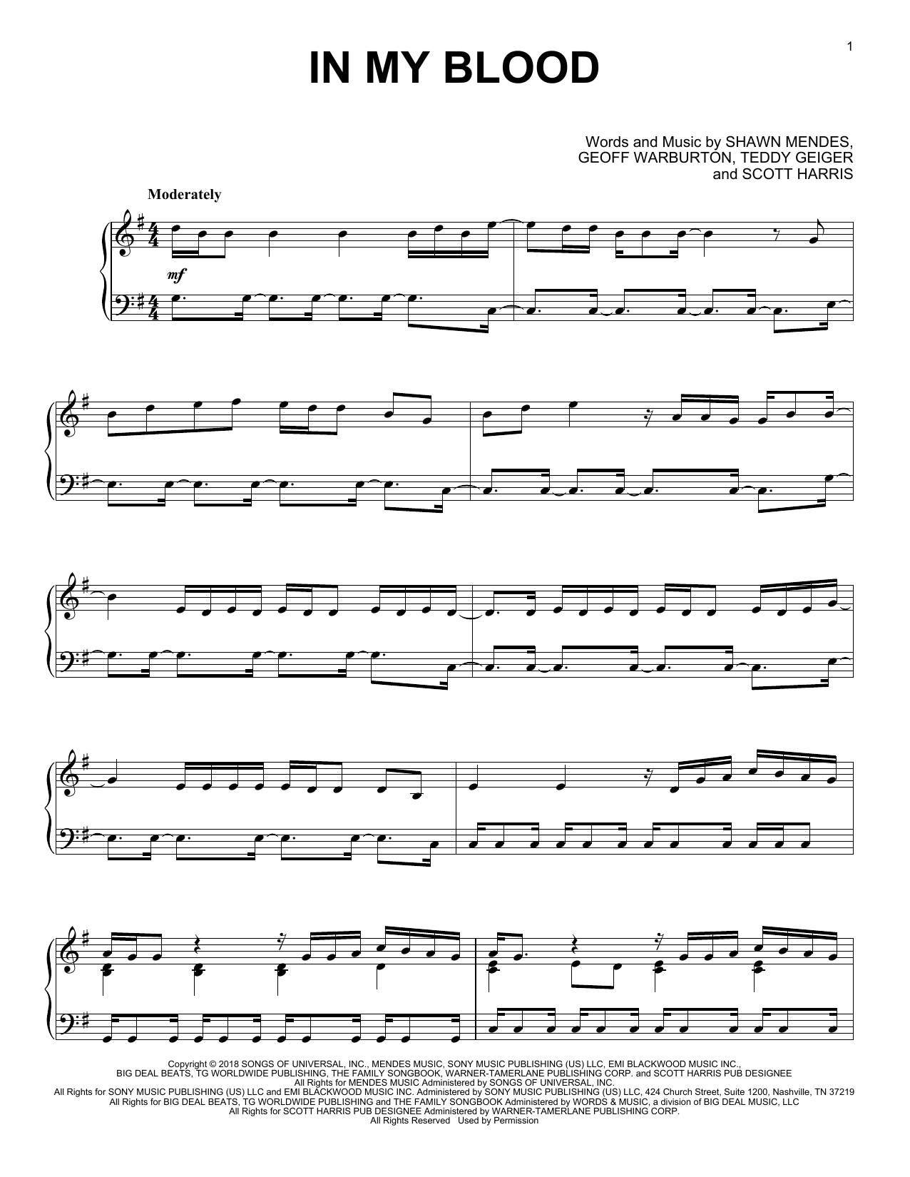 Download Vitamin String Quartet In My Blood (from the Netflix series Bridgerton) Sheet Music and learn how to play Piano Solo PDF digital score in minutes