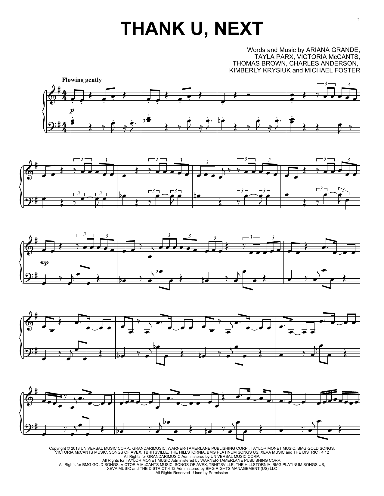 Download Vitamin String Quartet thank u, next (from the Netflix series Bridgerton) Sheet Music and learn how to play Piano Solo PDF digital score in minutes