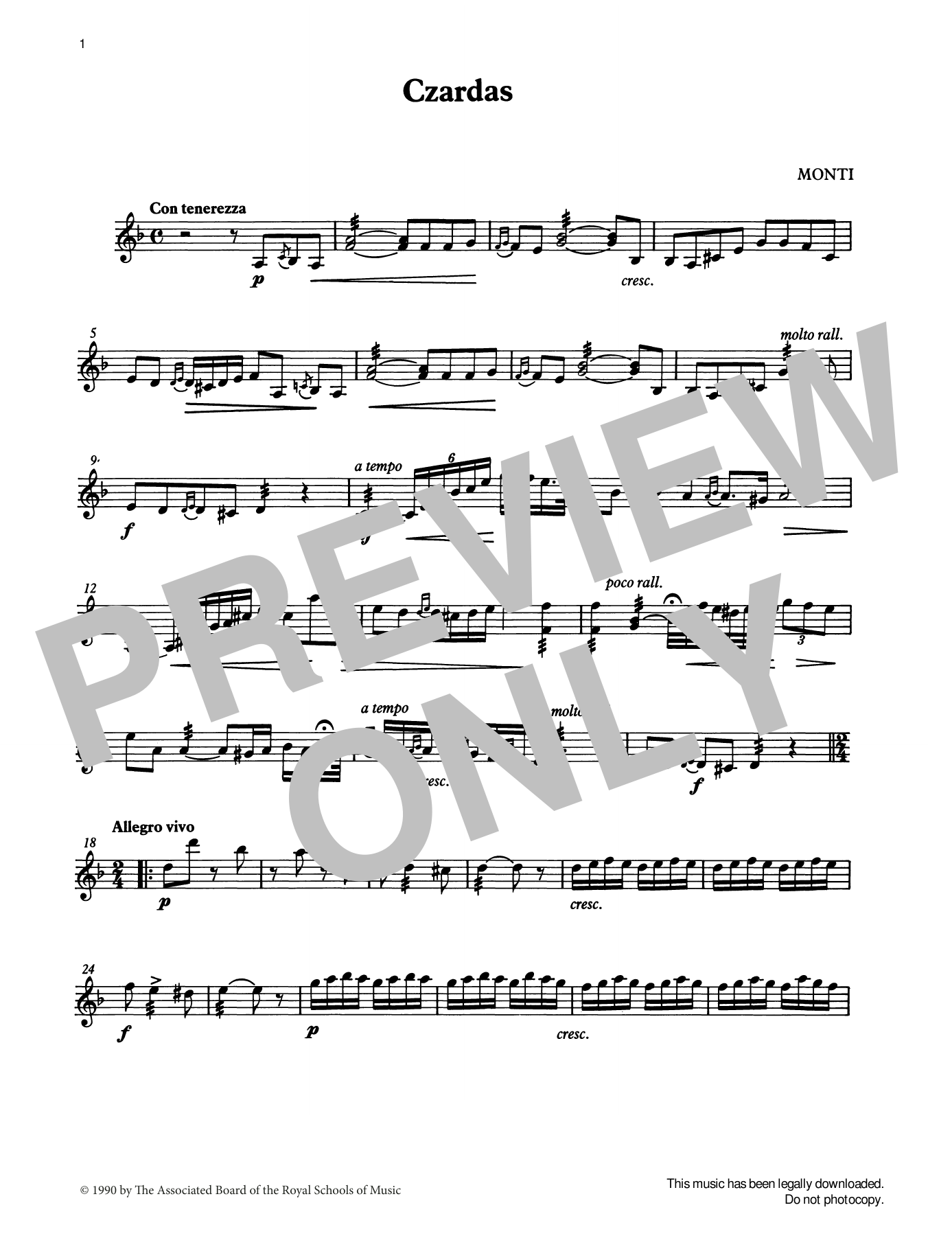 Download Vittorio Monti Czardas from Graded Music for Tuned Percussion, Book IV Sheet Music and learn how to play Percussion Solo PDF digital score in minutes
