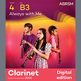 Download or print Wakako Kaku Always with Me (Grade 4, list B3, from the ABRSM Clarinet Syllabus from 2026) Sheet Music Printable PDF -page score for Classical / arranged Clarinet Solo SKU: 1765077.