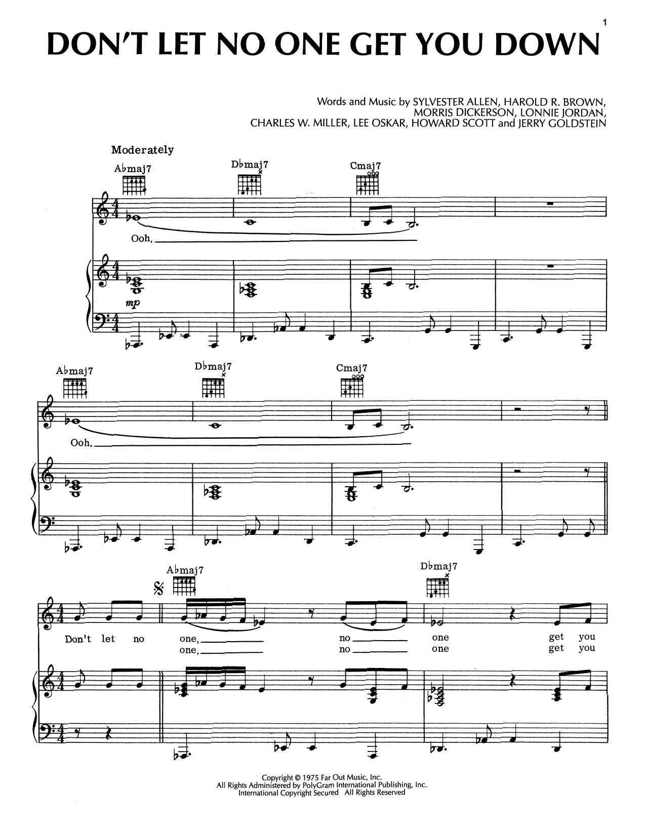 Download War Don't Let No One Get You Down Sheet Music and learn how to play Piano, Vocal & Guitar (Right-Hand Melody) PDF digital score in minutes