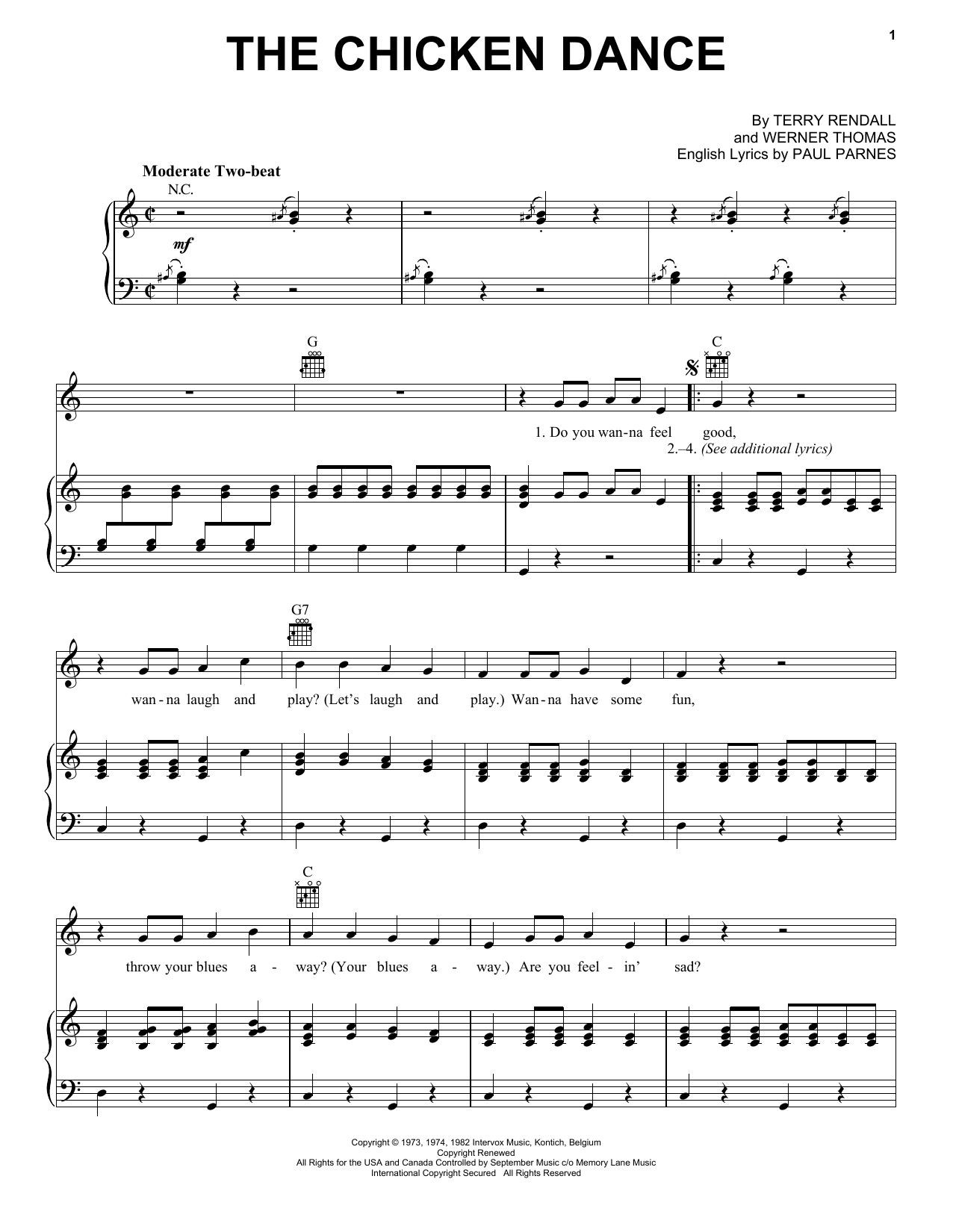 Download Werner Thomas The Chicken Dance Sheet Music and learn how to play French Horn PDF digital score in minutes