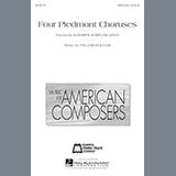 Download or print William Bolcom Four Piedmont Choruses Sheet Music Printable PDF -page score for Easy Listening / arranged SATB SKU: 159187.