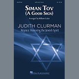 Download or print William Cutter Siman Tov (A Good Sign) Sheet Music Printable PDF -page score for Festival / arranged SATB Choir SKU: 500973.