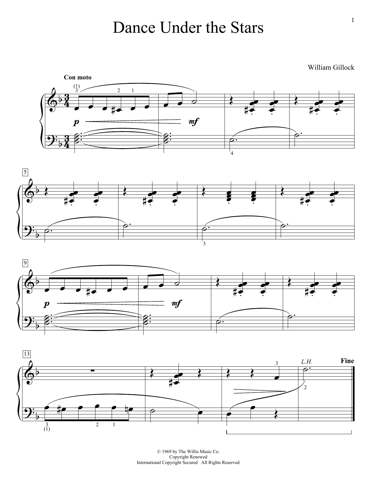 Download William Gillock Gypsy Camp Sheet Music and learn how to play Educational Piano PDF digital score in minutes