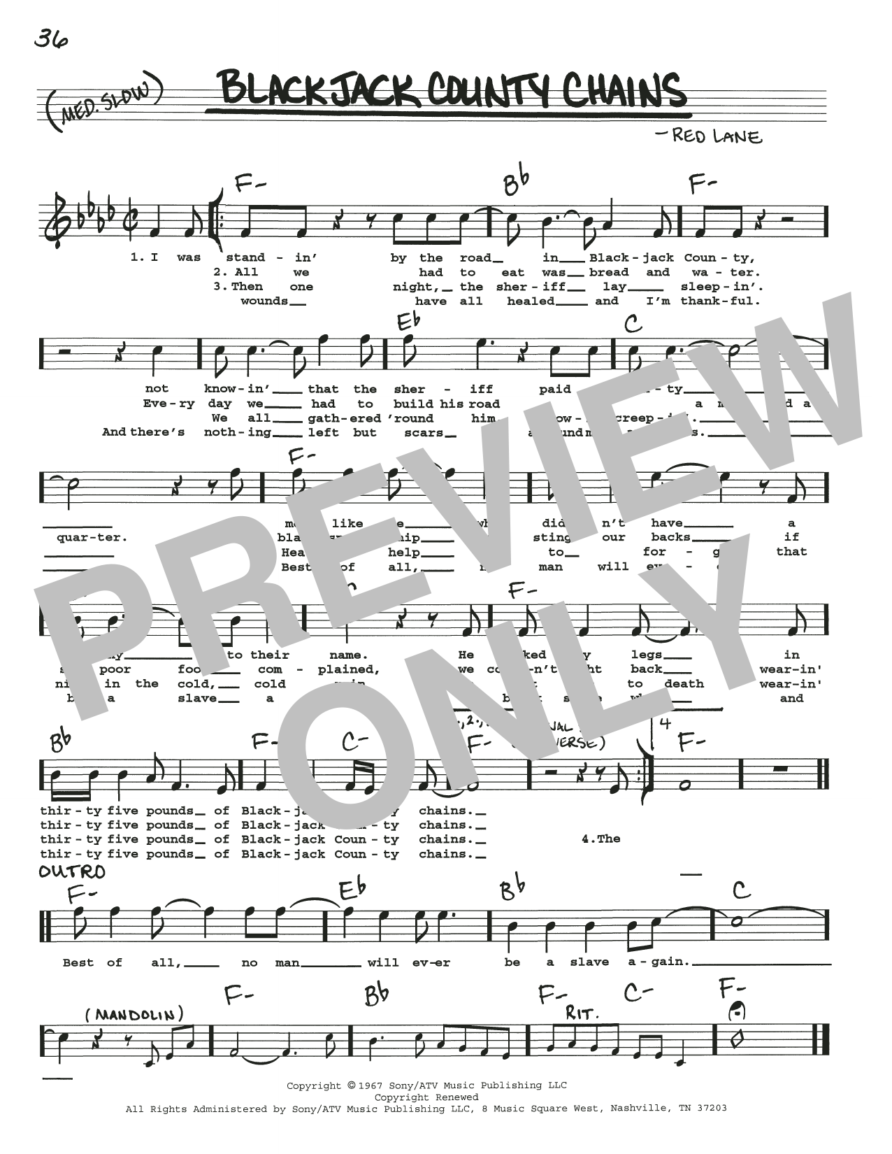 Download Willie Nelson Blackjack County Chains Sheet Music and learn how to play Real Book – Melody, Lyrics & Chords PDF digital score in minutes