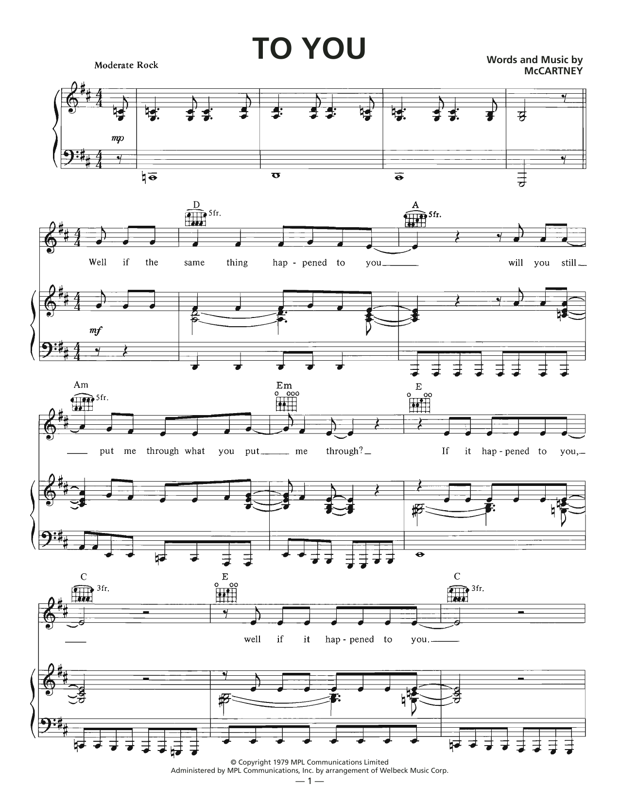 Download Wings To You Sheet Music and learn how to play Piano, Vocal & Guitar Chords (Right-Hand Melody) PDF digital score in minutes