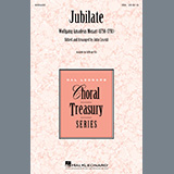 Download or print Wolfgang Amadeus Mozart Jubilate (arr. John Leavitt) Sheet Music Printable PDF -page score for Sacred / arranged SSA Choir SKU: 437406.