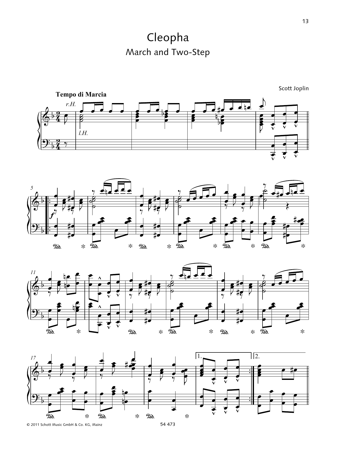 Download Wolfgang Birtel Cleopha Sheet Music and learn how to play Piano Solo PDF digital score in minutes