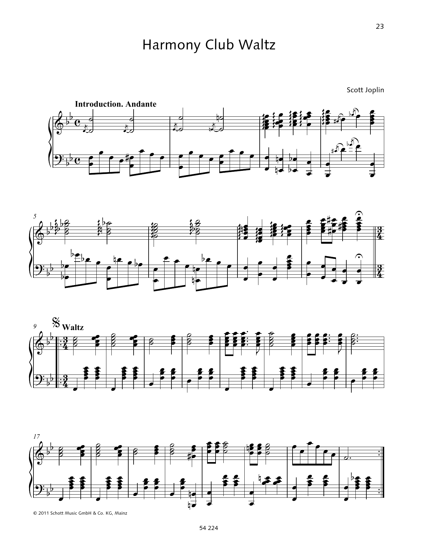 Download Wolfgang Birtel Harmony Club Waltz Sheet Music and learn how to play Piano Solo PDF digital score in minutes